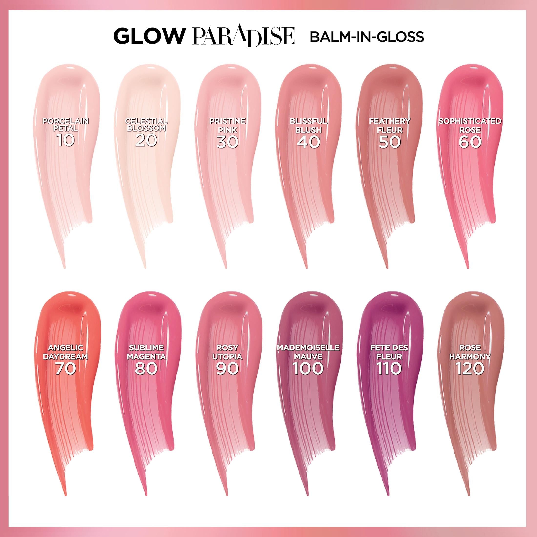 L'Oreal Paris Glow Paradise Lip Balm-in-Gloss with Pomegranate Extract, Blissful Blush