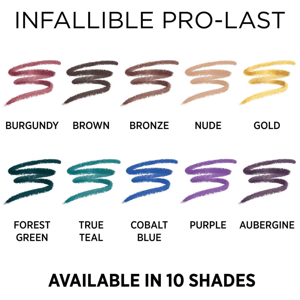 L'Oreal Paris Infallible Pro Last Waterproof Eyeliner, Black, 2 Pack