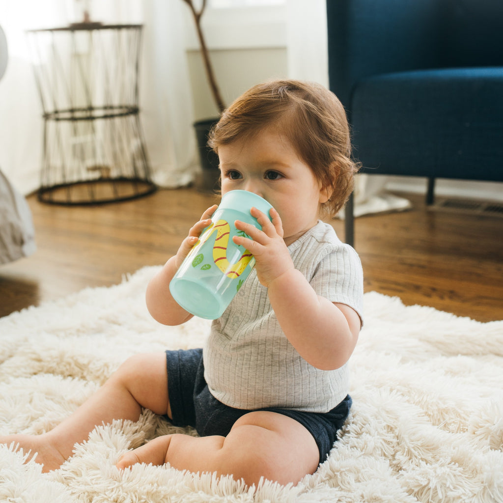 Dr. Brown's Milestones Cheers360 Training Sippy Cup - Green Animals - 10oz