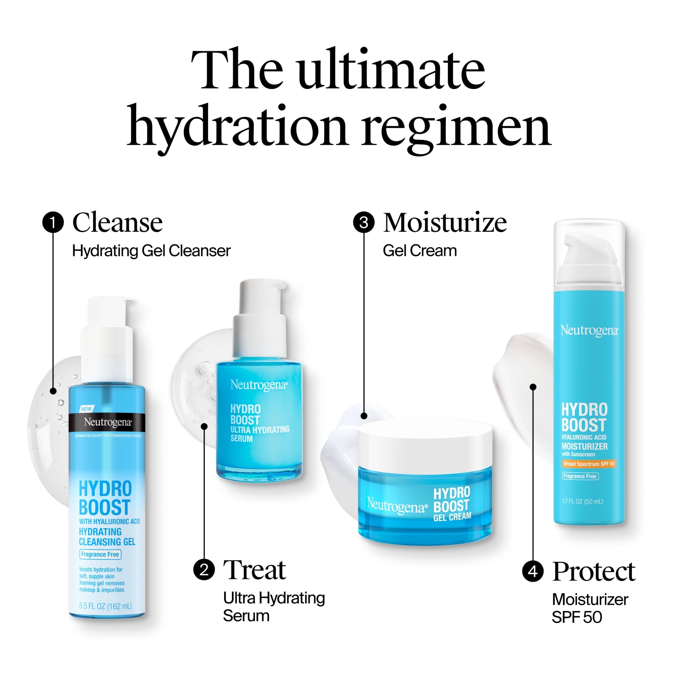 Neutrogena Hydro Boost Hyaluronic Acid Gel Cream, Travel Size Face Moisturizer, 0.5 fl. oz