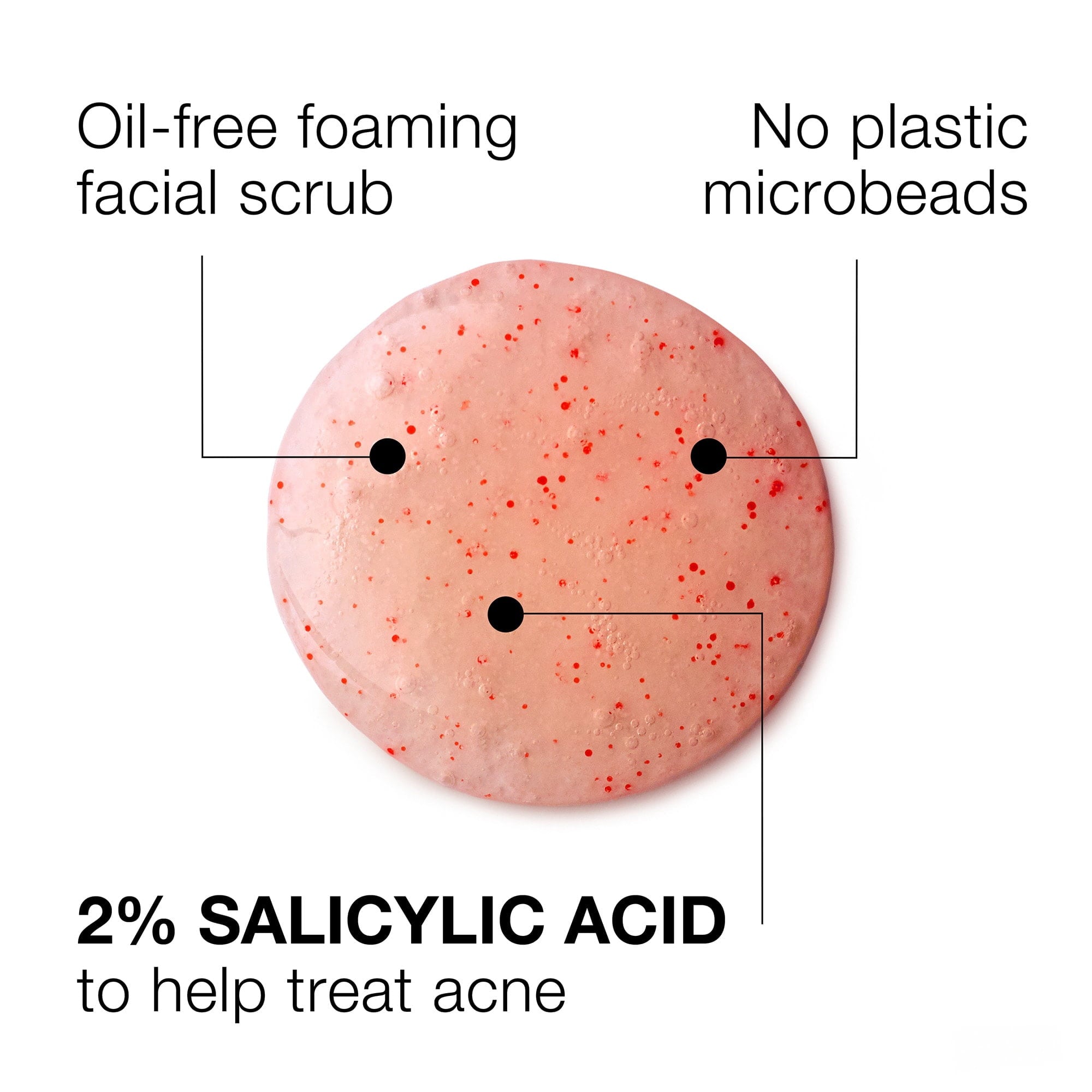Neutrogena Oil-Free Pink Grapefruit Face Scrub, Salicylic Acid Acne Face Wash, 6.7 fl oz