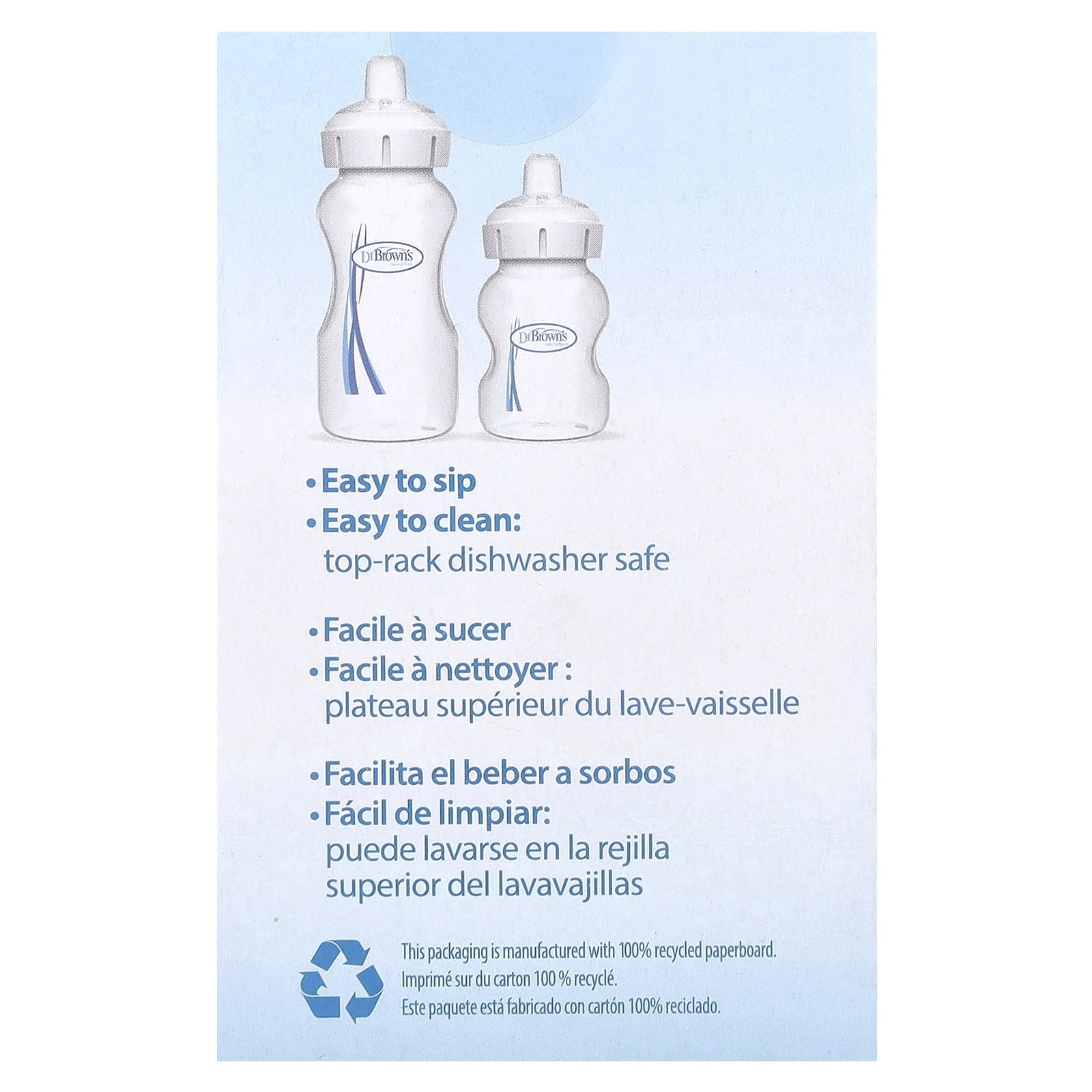Dr. Brown's Options+™ Baby Bottle, Sippy Spouts, 6 Months +, 2 Pack