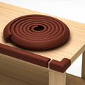 Komfortology Brown Foam Furniture Edge and Corner Guard Set, 16.2 ft