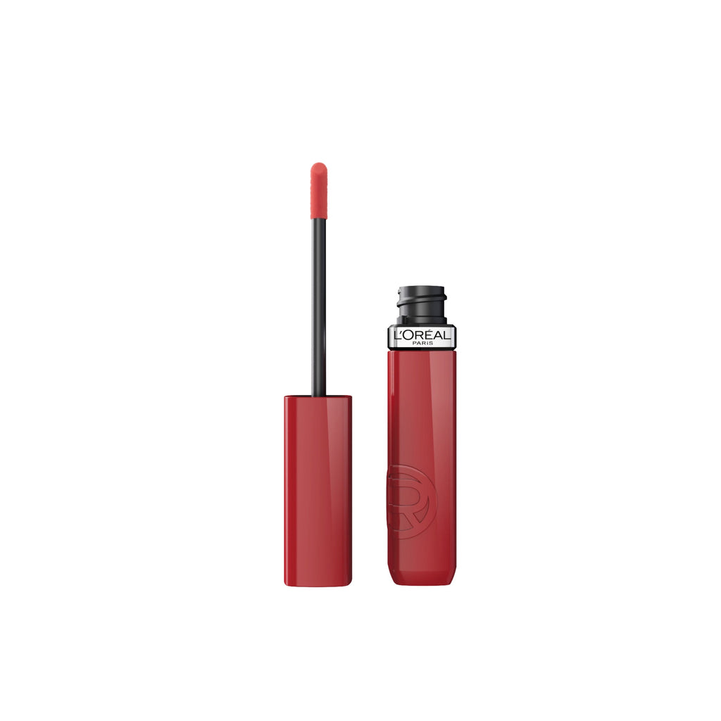 L'Oreal Paris Infallible Lacque Resistance Liquid Lipstick, Drink In Rose, 0.13 fl oz