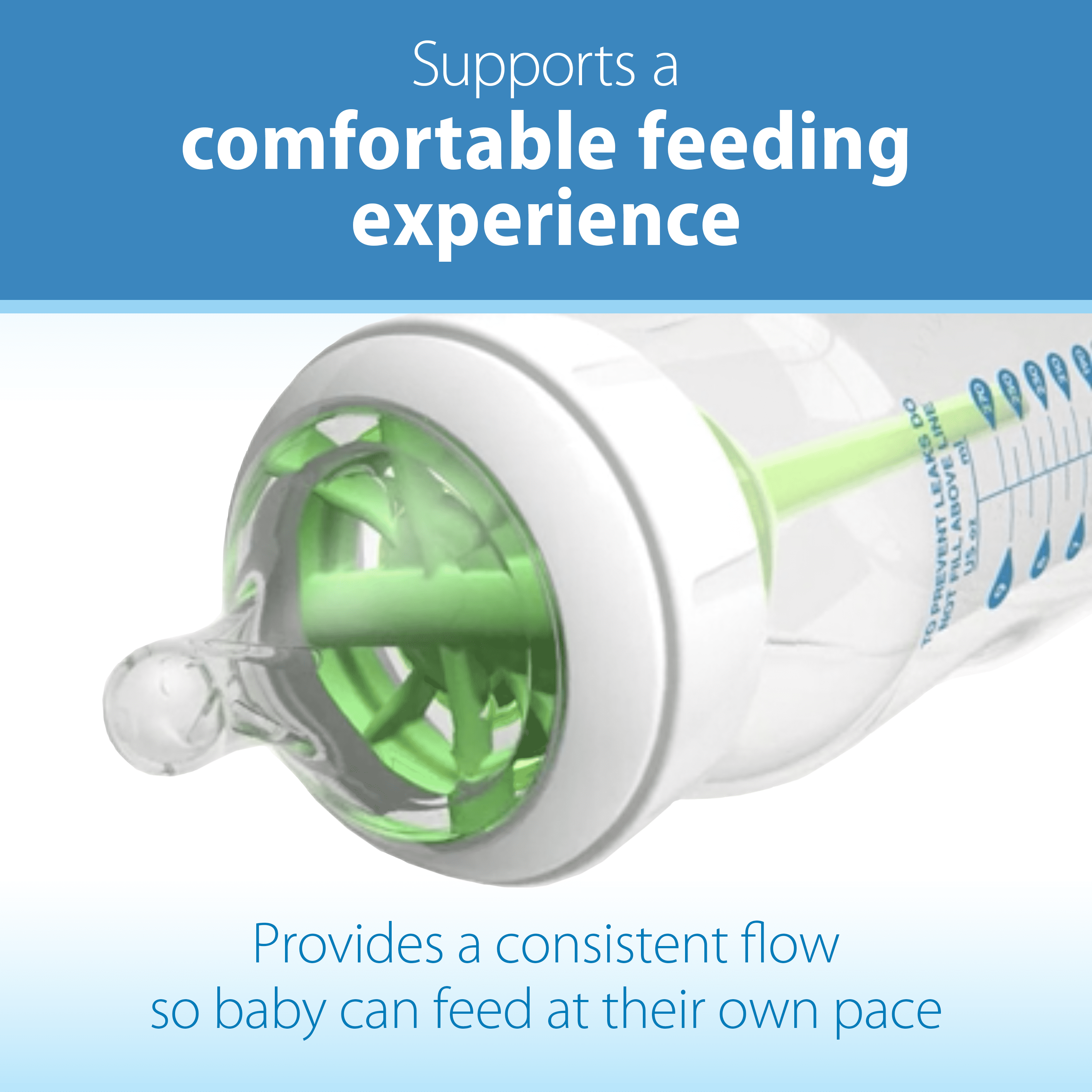 Dr. Brown's Natural Flow Y-Cut, Wide-Neck Baby Bottle Nipple, Fast Flow, 9m+, 100% Silicone, 6 Pack