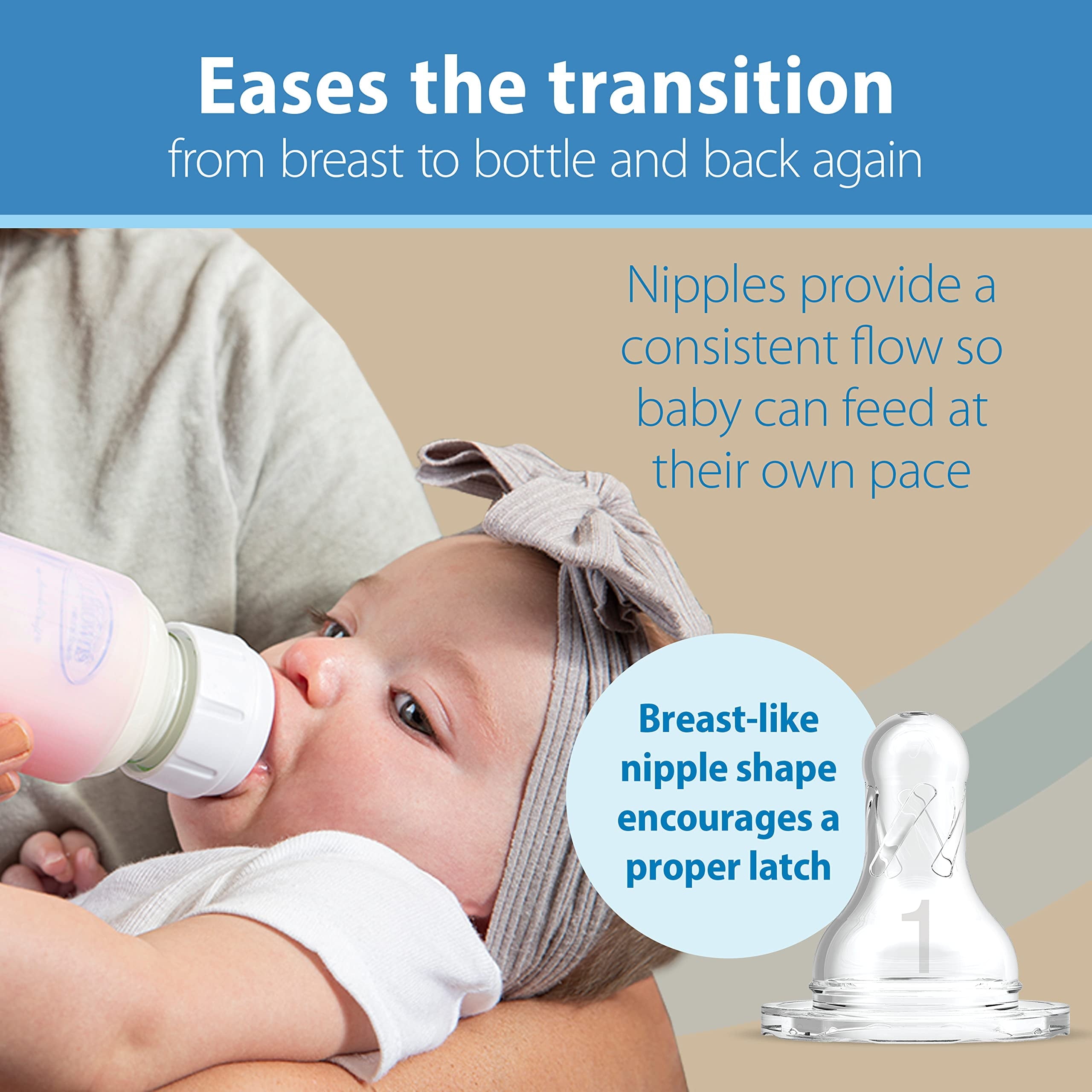 Dr. Brown's Natural Flow Anti-Colic Options+ Narrow Glass Baby Bottle, 8oz, Pink/Glow Sleeves, 3 Pack