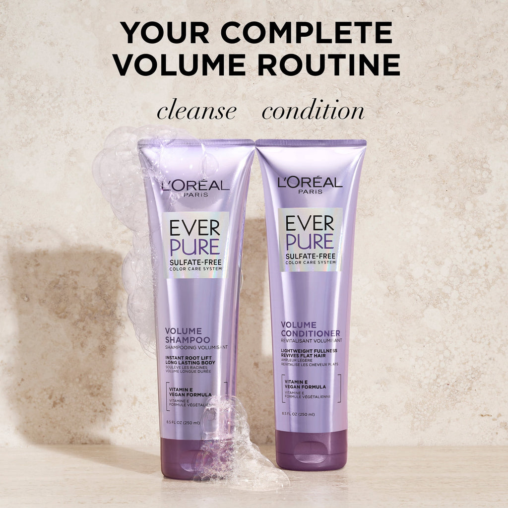 L'Oreal Paris EverPure Volume Sulfate Free Shampoo For Fine Hair, 8.5 fl oz