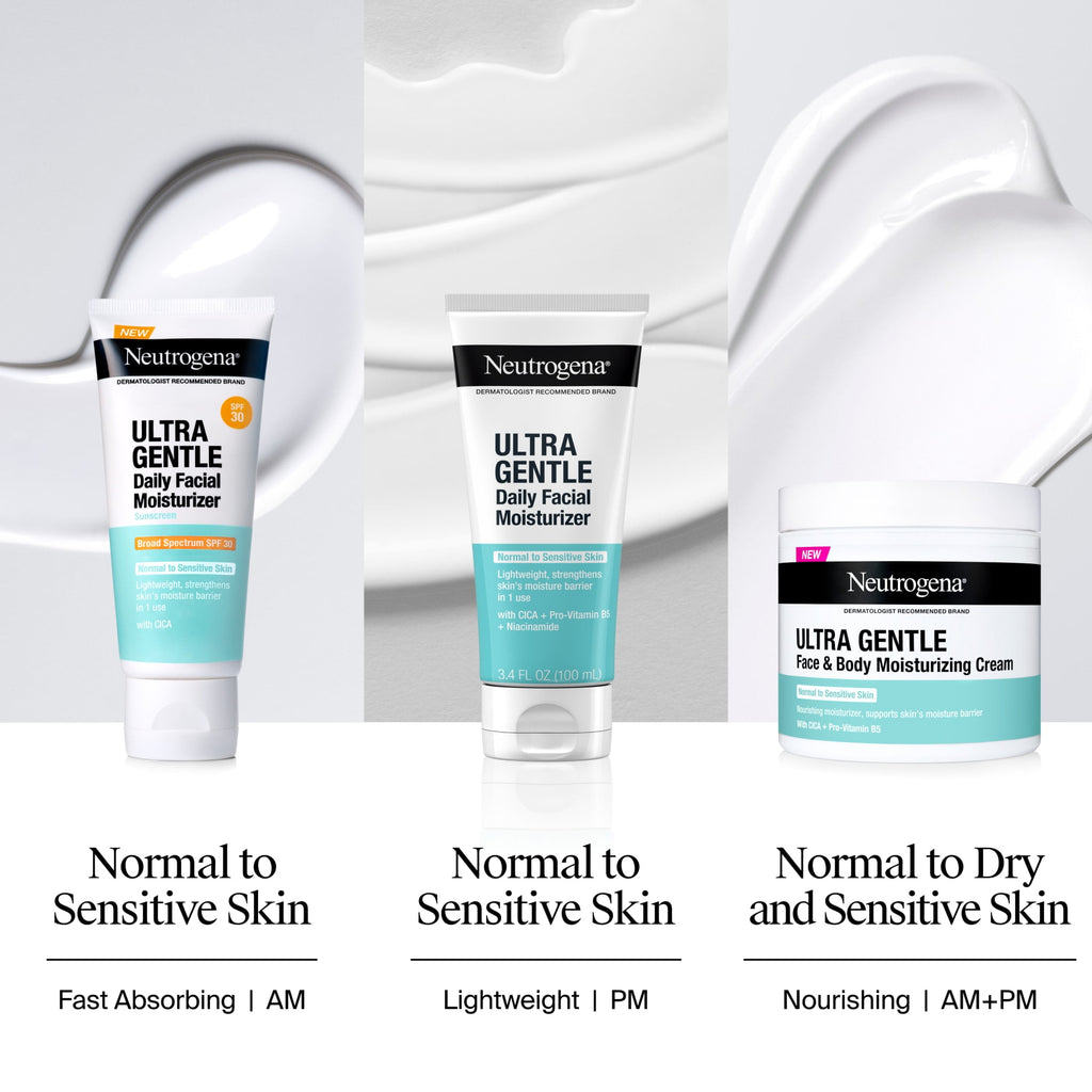 Neutrogena Ultra Gentle Daily Face & Body Moisturizing Cream, 11 oz