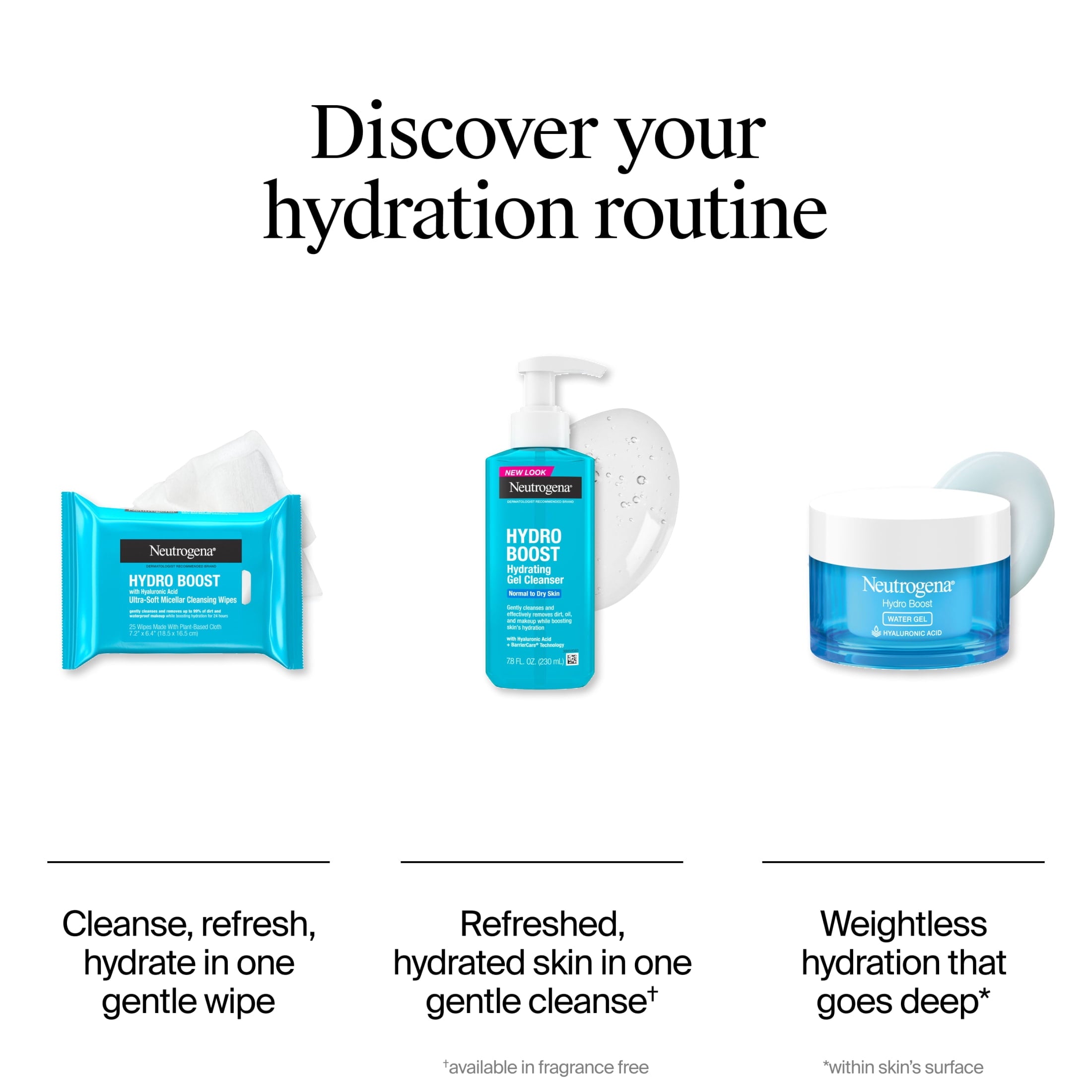 (3 pack) Neutrogena Hydro Boost Makeup Remover Wipes & Face Cleansing Towelettes, 25 Count
