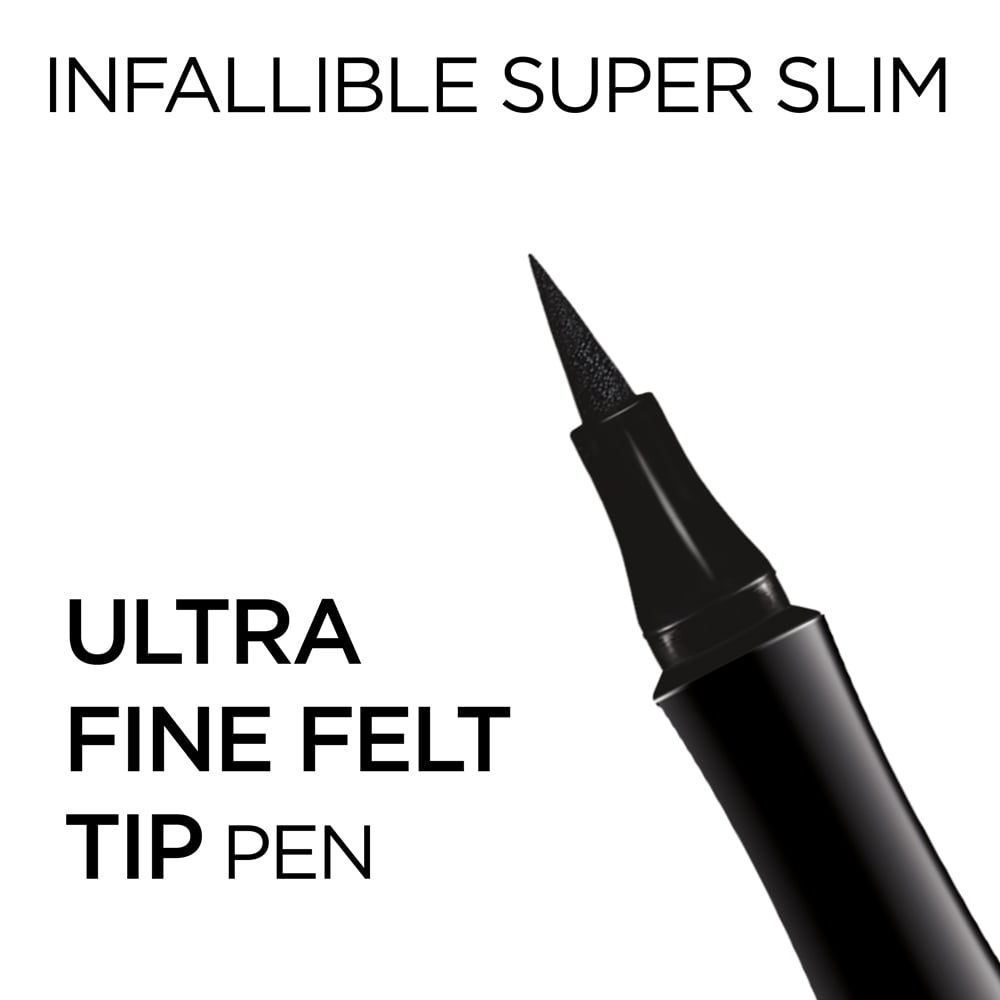 L'Oreal Paris Infallible Super Slim Long-Lasting Liquid Eyeliner, Gray