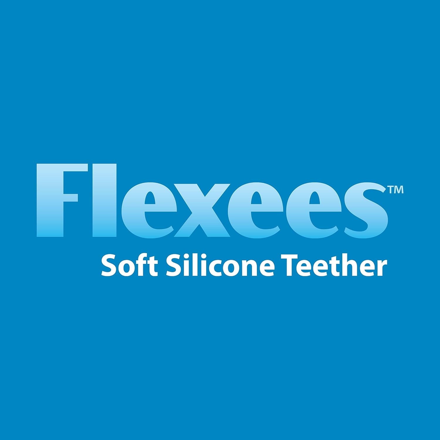 Dr. Brown's Flexees Teether, Gray Bunny, Soft 100% Silicone, Baby Teether, BPA Free, 3m+, 1 Pack