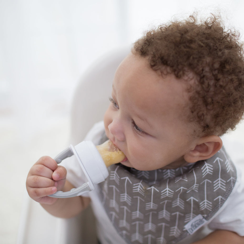 Dr. Brown's Designed to Nourish, Fresh Firsts Silicone Feeder for Soft Foods, Gray, BPA Free, 1 Pack